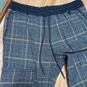 Skinny Fit Plaid Joggers Casual Wear